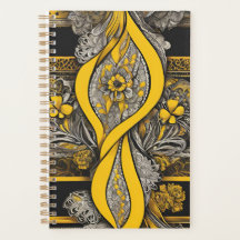 Arte de Girassol preto e amarelo