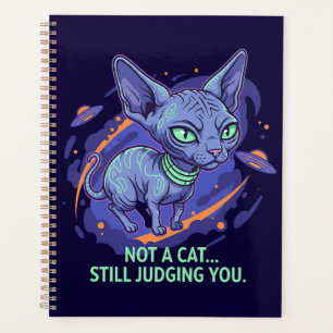 Agenda Arte de Humor de Gato Sphynx Alienígena