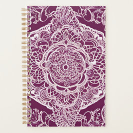 Agenda Arte de IA de mandala roxa