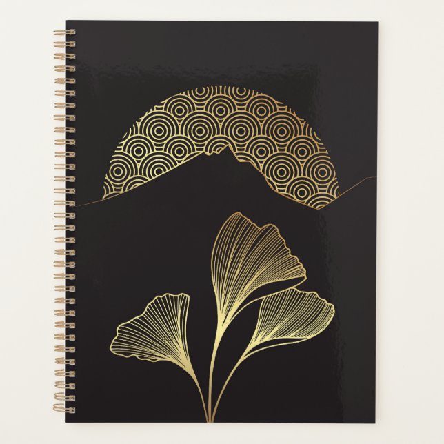 Agenda Arte de linha de estilo japonês (Frente)