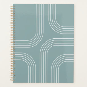 Agenda arte de linha do estilo do Meio século abstrato