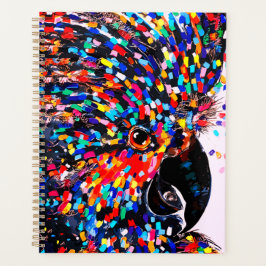 Agenda Arte de Parede de Pássaro Tropical Vibrante no Exp