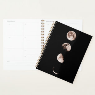 Agenda Arte de Parede Fases da Lua – Decoração Celestial