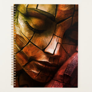 Agenda Arte de Parede Rosto Feminino em Mosaico Abstrato