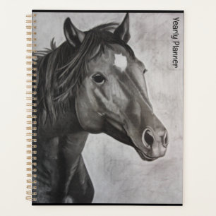 Agenda Arte Desenhada à Mão do Cavalo