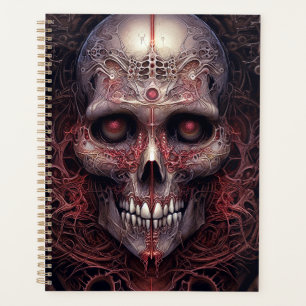 Agenda Arte do Horror Gótico do Crânio Surreal