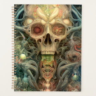 Agenda Arte do horror surreal do crânio