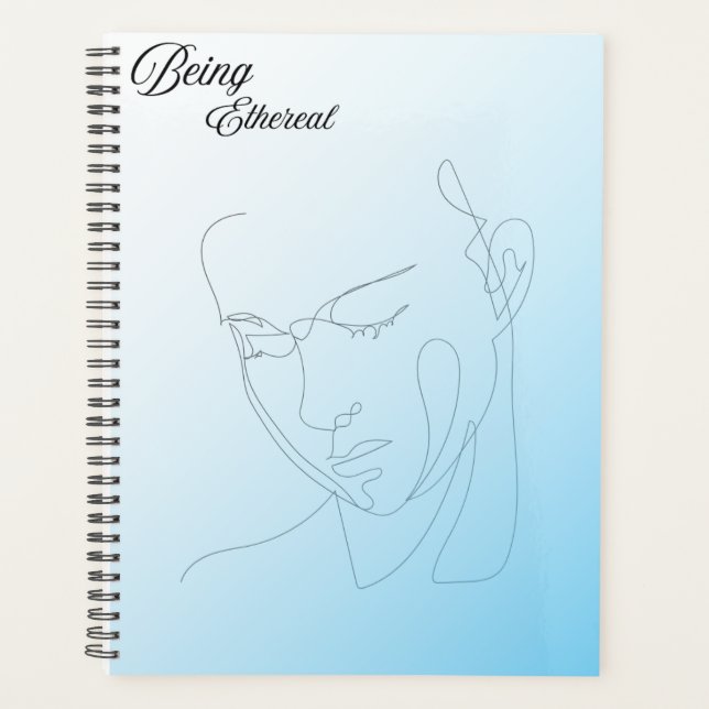 Agenda Arte Facial com Linhas Mínimas (Frente)