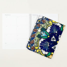 Agenda arte fotográfico colorido talavera mexicana cerâmi