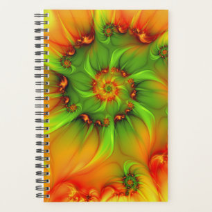 Agenda Arte Fractal Abstrato Colorida Psicodélica