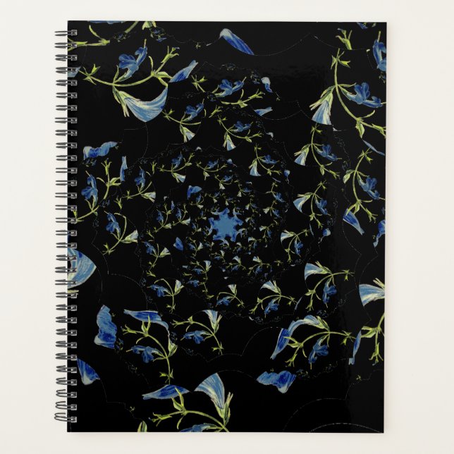 Agenda Arte fractal de Blue e Black Sage (Frente)