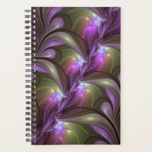 Agenda Arte Fractal de Khaki, Abstrato violeta e colorida