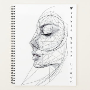 Agenda Arte Minimalista de Linha Contínua
