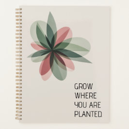 Agenda Arte Moderna de Capa Flor Geométrica