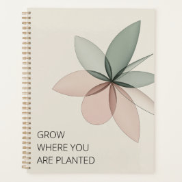 Agenda Arte Moderna de Capa Flor Geométrica