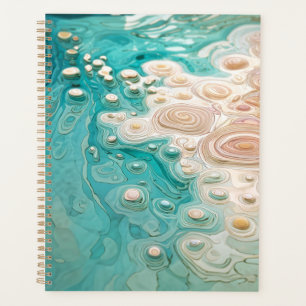 Agenda Arte Oceânico Topográfico Abstrato