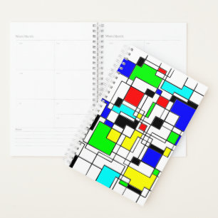 Agenda Arte Retroativa em Quadrados Aleatórios