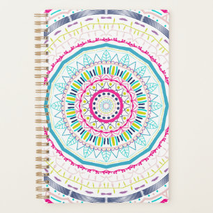 Agenda Arte Vibrante e Colorida de Mandala