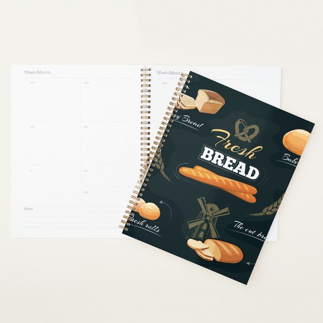 Agenda Artisan Bread Bakery Loaf Rolls Baguette (Criador carregado)