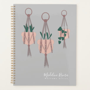 Agenda Artista de Macrame Design Handmade Planta Suspensa