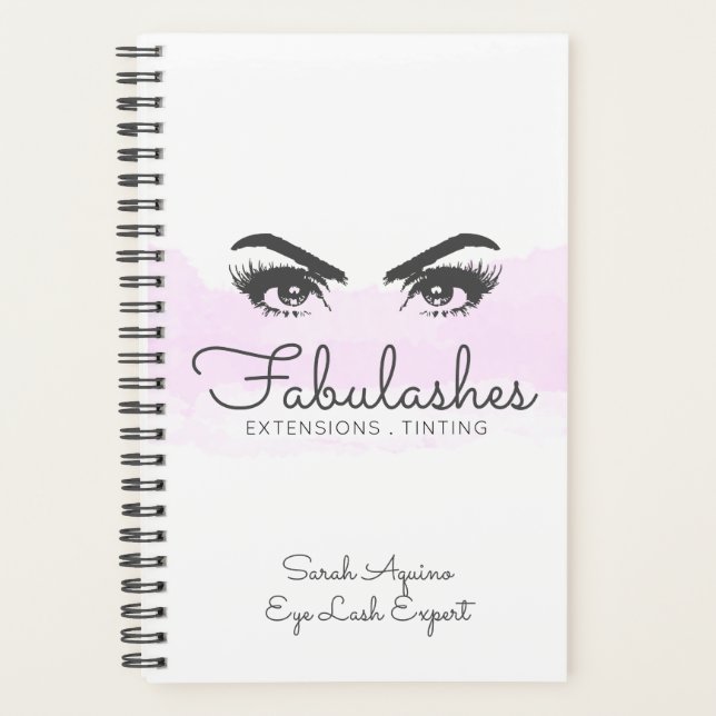 Agenda Artista Eyelash de Eyelash de Empresas da Nuvem Ro (Frente)