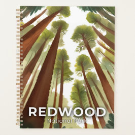 Agenda Árvores de Sequoia | National Park Watercolor Art