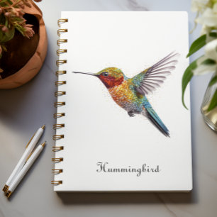 Agenda Asas Arco-Íris: Arte de Hummingbird vibrante, pers