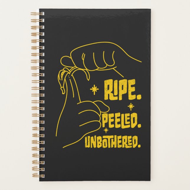 Agenda ASL Banana Design - Ripe, Peeled, Unbothered   (Frente)