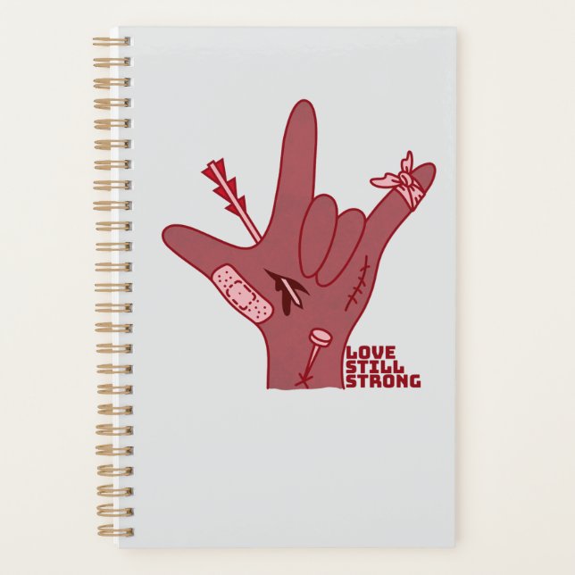 Agenda ASL ILY Design - Love Wounded But Still Strong (Frente)