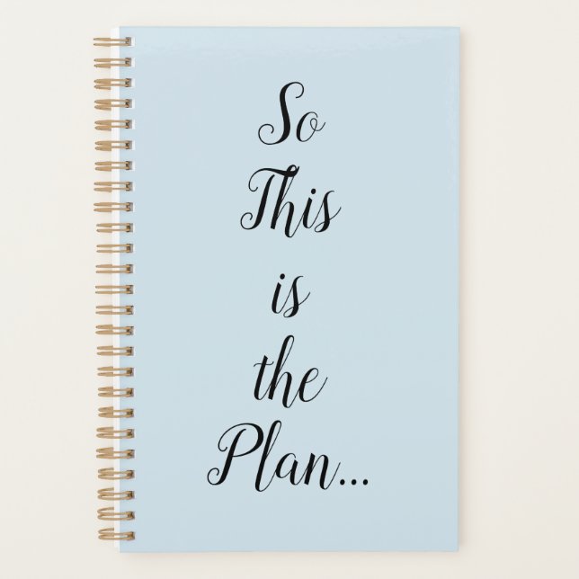 Agenda Assim é que é o Plano Spiral Planner (Frente)