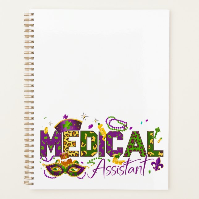 Agenda Assistente médico - Mardi Gras (Frente)