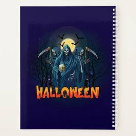 Agenda Assustador Esqueleto Noturno Halloween, Meu Humor 
