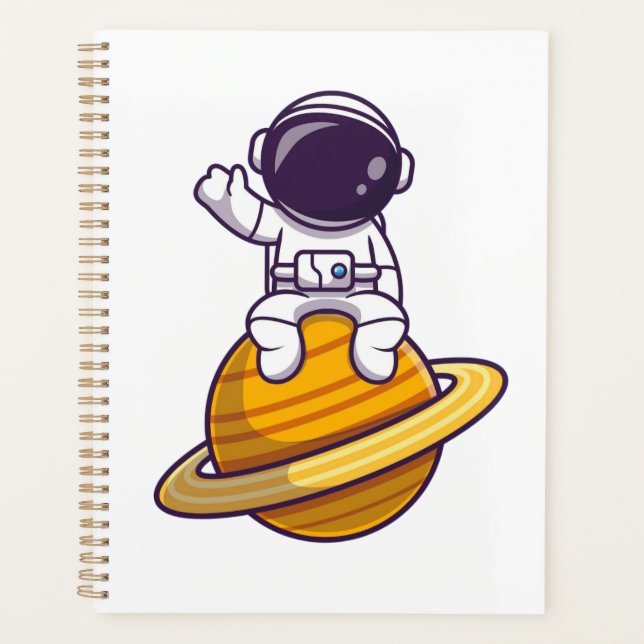 Agenda Astronauta Amigável Onda de um Planeta (Frente)