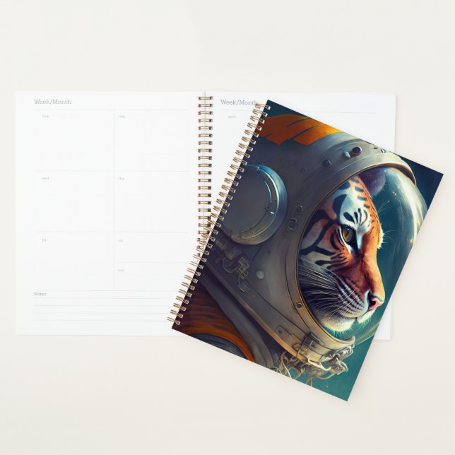Agenda Astronauta de Tigre Adorável (Exibição)