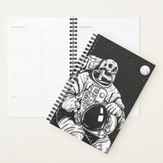 Agenda Astronauta Skeleton Spooky Skull