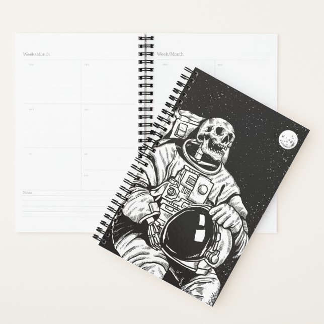 Agenda Astronauta Skeleton Spooky Skull (Exibição)