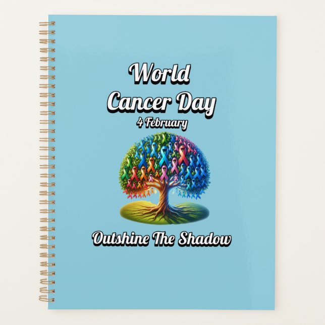 Agenda Atira a Sombra. Dia Mundial do Cancer (Frente)