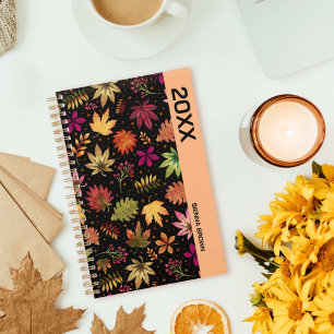 Agenda Autumn Leaves Fall Planner em Preto