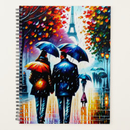 Agenda Autumn Rain Eiffel Tower Paris França