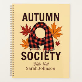 Agenda Autumn Society - Preenchimento Personalizado da Xa