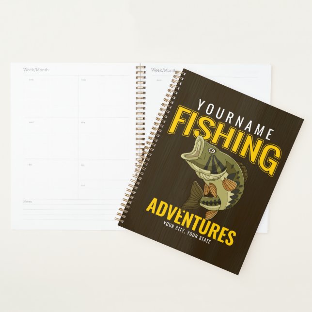 Agenda Aventuras De Pesca Personalizadas Anglas De Peixe (Exibição)
