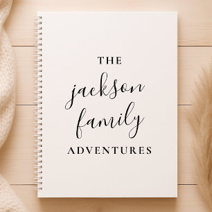 Agenda Aventuras Familiares Original Moderno Minimalist