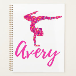 Agenda Avery de Nome de Gymnast Personalizado