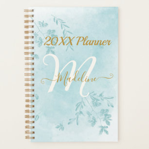 Agenda Azul-Cria Deixa Planner Monograma