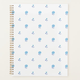 Agenda Azul de brisa de flores