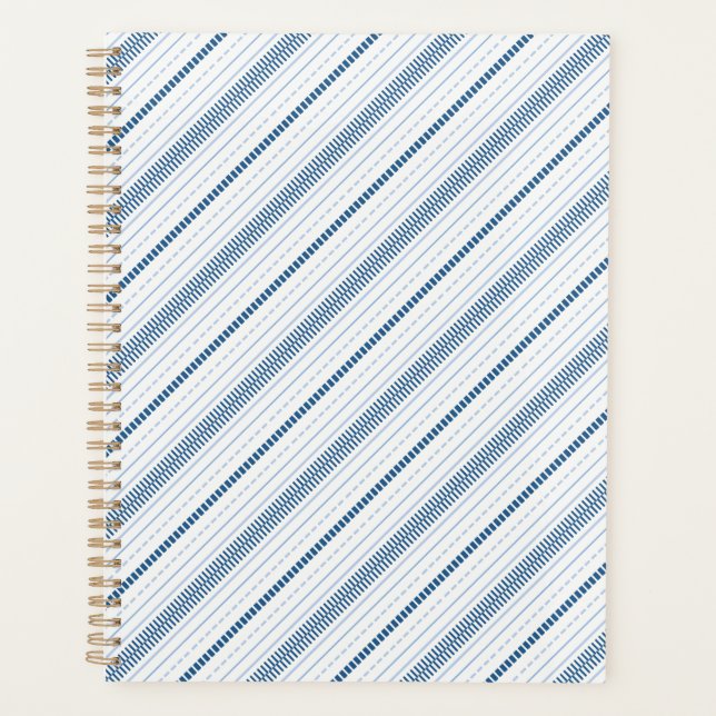 Agenda Azul de Traço Diagonal (Frente)