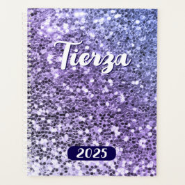 Agenda Azul, Roxo, Brilhante, Perigoso Personalizado 2025