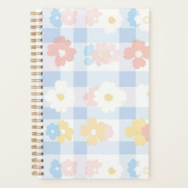 Agenda Azul Verificado Floral