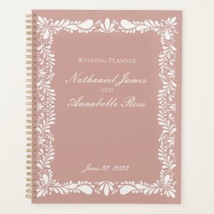 Agenda Azulejo Rosa Talavera Casamento Floral Fiesta em E