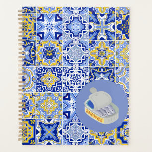 Agenda Azulejos azuis e sardos